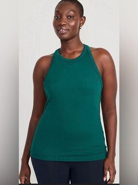 2 pack Old Navy Active ultralite Ribbed Racerback Tank- rust/nude SZ 3XL